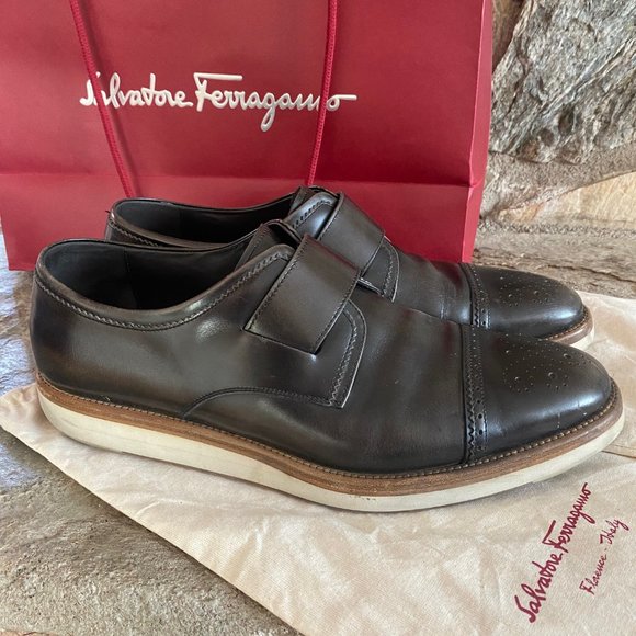 Salvatore Ferregamo Size 12 D Oxford Sneakers